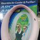 Portable Neck fan air Cooler & Purifier... Adjustable 3 speed and Rechargeable (random color )