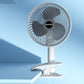 New portable 3 gears rechargeable desktop fan low noise air cooling handheld clipped circulator table fan Clip Fan USB Rechargeable Desk Fan with Sturdy Clamp, Quiet Operation, Strong Airflow with 360° Rotation for Home, Stroller, Office, Outdoor