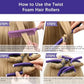 Pack of 10 Hair Rollers Papilotten Hair Rollers, Curls Without Heat Foam Curlers for Women (Random Color)