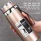 1000ml Large Capacity Stainless Steel Thermos Bottle – Hot & Cold Vacuum Flask Water Bottle (Random color & sticker)
