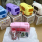 Imported 600ml Bus Water Bottle | Kids Cute Bus Shape | Strap, Sipper & Straw | Leakproof BPA Free (Random Colour)
