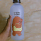We Bare Bears Panda Water Bottle 1000ml – Cute Cartoon Design with Straw & Two Caps | Durable Reusable Bottle for Daily Hydration - Plastic (Random Design)