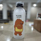 We Bare Bears Panda Water Bottle 1000ml – Cute Cartoon Design with Straw & Two Caps | Durable Reusable Bottle for Daily Hydration - Plastic (Random Design)