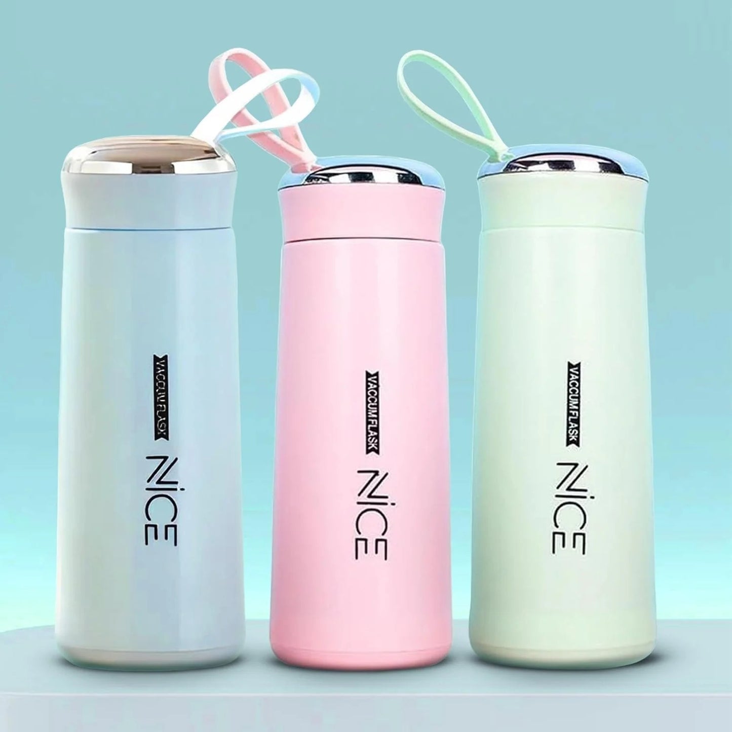 BPA Free Glass Water Bottle | 400ml Portable Tumbler | With Protective Plastic Shell | For shool, Gym, Home & Office (Random colour)