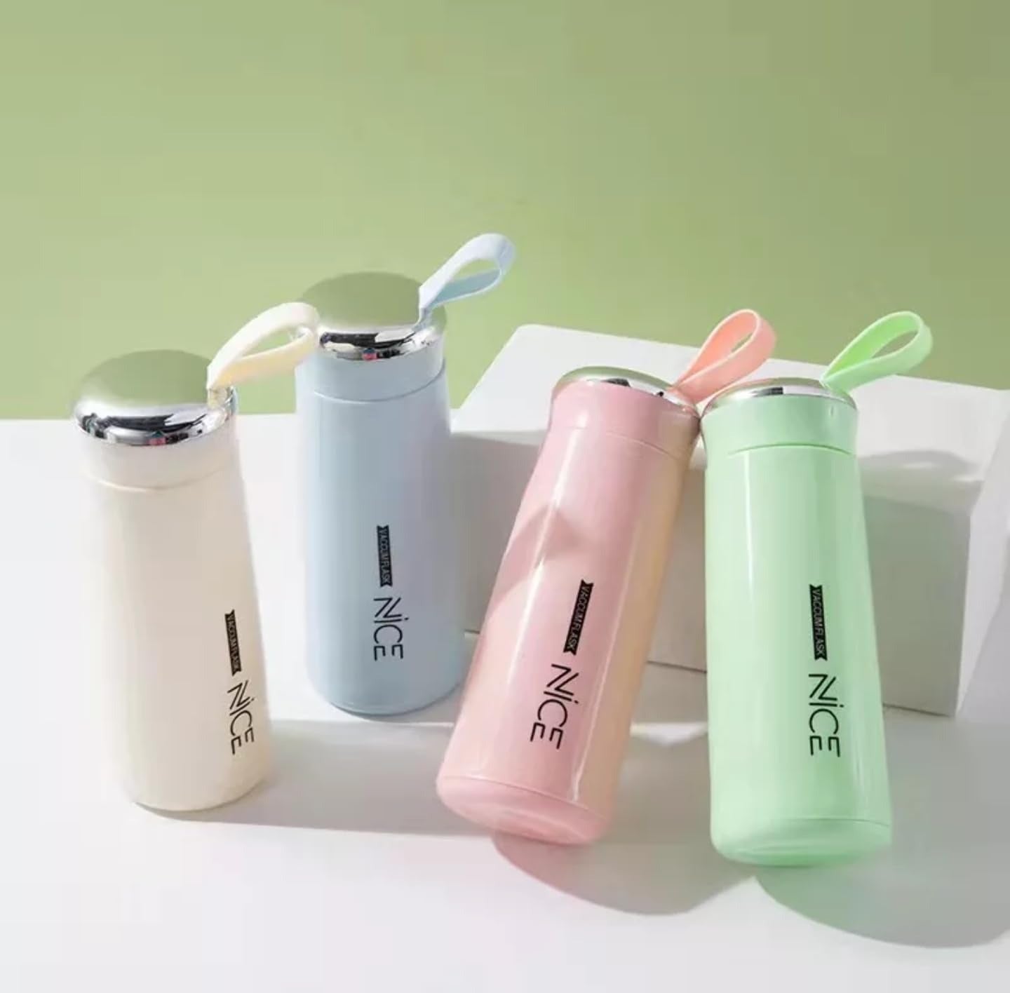 BPA Free Glass Water Bottle | 400ml Portable Tumbler | With Protective Plastic Shell | For shool, Gym, Home & Office (Random colour)