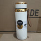 1000ml Matte Stainless Steel Bottle Leak Proof Durable Hot Cold Water Bottle For Office Gym Travel | Cream