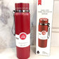Premium Matte Stainless Steel Water Bottle 1000ml Leak Proof Double Wall Insulated Hot Cold Flask | 1000 ml / Black