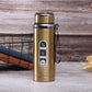 1000ml Stainless Steel Thermos Bottle Vacuum Insulated Leakproof Water Bottle for Travel Gym Office | Black