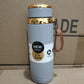 1000ml Matte Stainless Steel Bottle Leak Proof Durable Hot Cold Water Bottle For Office Gym Travel | Cream