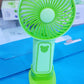 Rechargeable Handheld Fan with Desktop Stand - Portable Ultra-Quiet Personal Cooling Fan for Office, Students, and Outdoor Travel