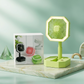 2-in-1 Portable Foldable Rechargeable Fan with LED Night Lamp - Multi-Function Desk Fan & Adjustable Study Light for Home, Office, and Travel