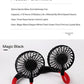 Lazy Portable Silent Neck Fan – Wearable Rechargeable Dual Fan with LED Light & 3-Speed Control (Random Color)