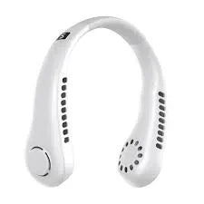 USB Rechargeable Neck Fan | 3 Modes Fan Speed | 360 Rotation Neck Hanging Fan With Box | C-Type Charging Cable Included