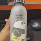 We Bare Bears Panda Water Bottle 1000ml – Cute Cartoon Design with Straw & Two Caps | Durable Reusable Bottle for Daily Hydration - Plastic (Random Design)