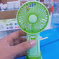 Rechargeable Handheld Fan with Desktop Stand - Portable Ultra-Quiet Personal Cooling Fan for Office, Students, and Outdoor Travel