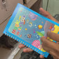Magic Water Coloring Book For Toddlers Reusable Water Painting Book With 1 Pen Educational Travel Toy | 8 pages (Random Design)